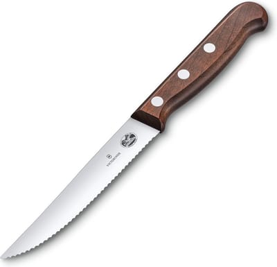 Victorinox Wood steakmessenset - 2-delig - 12cm - kartel - rvs/esdoorn