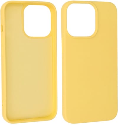 Fashion Backcover Telefoonhoesje - Color Hoesje - Geschikt voor iPhone 15 Pro Max - Geel