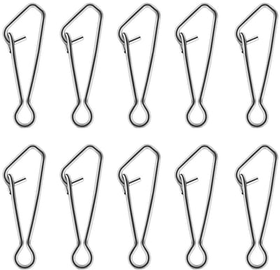 Dailygoods- Zeevisclip 100 Stuks - Snelle Wissel Viswartels - Hoge Sterkte - Voor Zoet/Zout Water - Eenvoudig te Gebruiken - Glad Oppervlak - Visclips