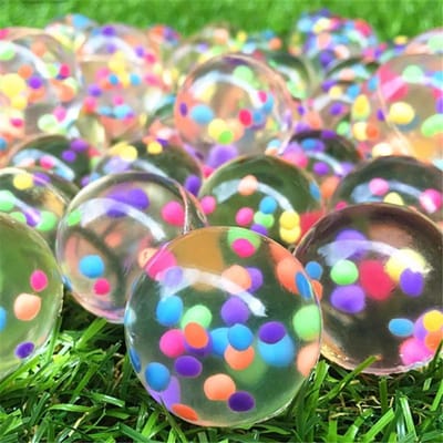 Balle Sautante 25mm Jouet Anti-Stress Balles Rebonds Enfants Eau Engage Avec Jouets de Bain Jeux d'Extérieur Jouet Éducatif pour W10927WW-