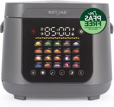 Elektrische Multicooker - Snelkookpan Rijstkoker - Gemakkelijk Maaltijden Bereiden - 20 Kookprogramma's - 5 Liter - Grijs