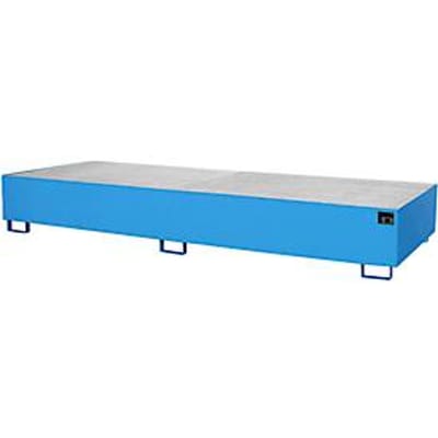 Stellinglekbak type RW/GR 3600-3, met rooster, blauw RAL5012