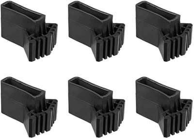 Dailygoods- Laddervoet Rubberen Pad Set - Laddervoet Beschermkap - Laddervoeten 40x20 - Antislip Accessoires - Geschikt voor Telescopische Ladder - Zacht en Elastisch Rubber - Ladderbescherming