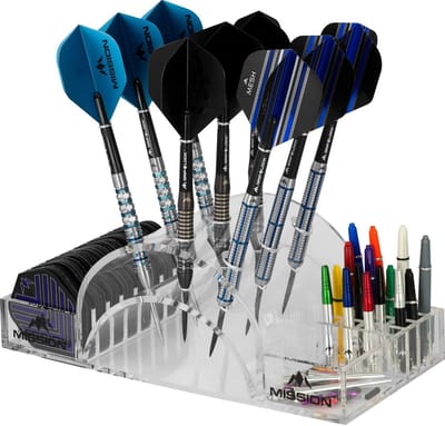Dart Opbergsysteem - Dartstation Houder - Darts Organiseren - Ruimte voor 9 darts - 17 x 8.5 x 6.5 cm