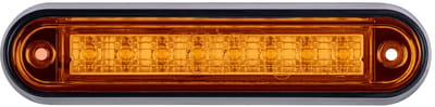 Zijmarkering oranje LED 12/24v 140x34mm