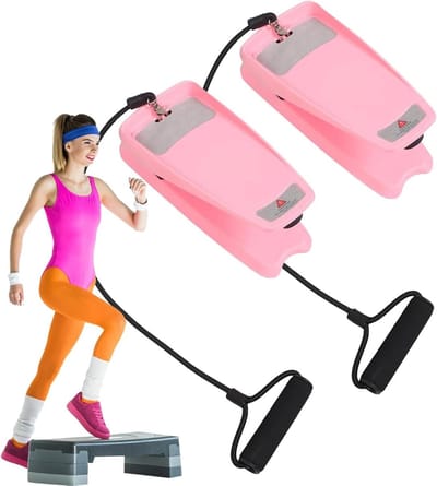 Trapmachine - Fitness stepper - Thuis trainen - Volledige lichaamstraining - 335 x 205 x 148 cm - Roze
