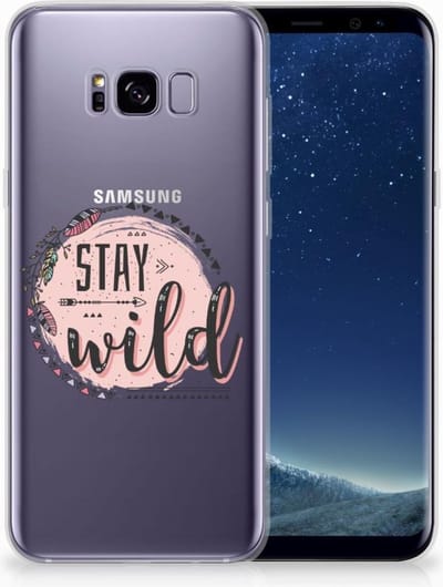Samsung Galaxy S8 Plus Telefoonhoesje met Naam Boho Stay Wild