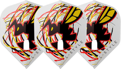 L-Style L1 Pro John Desreumaux White V1 - Dart Flights