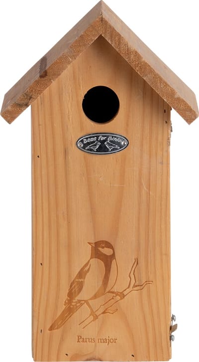 Best for Birds Koolmees silhouet - Vogelhuisje - Bruin - 16,5 x 14 x 29,5 cm