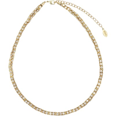 Behave – Ketting – Goudkleurig – Transparante Kristallen – Elegant – Nikkelvrij
