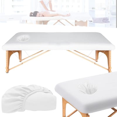 Tension Cover voor Massagetafels, 190 x 80 cm, Wasbare en Elastische Bescherming, Antivuil Hoes voor Schoonheid en Behandeling