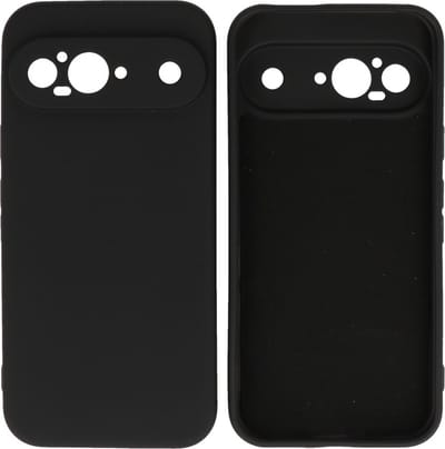 Hoesje Geschikt voor Google Pixel 9 - Fashion Telefoonhoesje Backcover - Siliconen Hoesje - Zwart