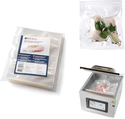 Sacs pour la cuisson sous vide et pour machines d'emballage sous vide à cloche 250x350mm 100pcs. 250x350 mm / 100 Pieces