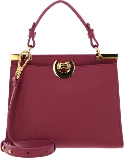 COCCINELLE Leren Handtas Schoudertas Binxie Handbag Grained Leather Rosewood (rood)paars