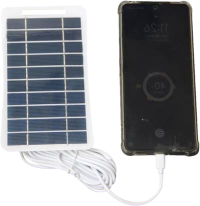 Zonnepaneel - Draagbare Lader - Buiten opladen - Verstelbaar paneel - 2W 5V - Zwart