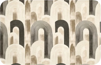 Badmat 60x40 cm - Antislip - Abstract - Patroon - Bogen - Badmatten voor badkamer - Badkamermat - Douchemat - Badkamer mat