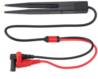 Testclip Condensator - SMD SMT Clip - Circuit Meten - Eenzijdig Bedienbaar - 60.5 cm - Rood