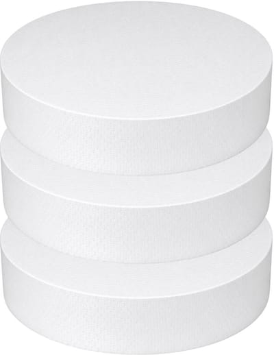 Piepschuim vormen - cirkel - 3x - D32,5 x 4 cm - styropor hobby / DIY vorm - basis knutselfiguren
