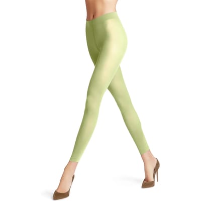 FALKE Pure Matt eenkleurig materiaal ondoorzichtig 50 DEN legging dames groen - maat S-M