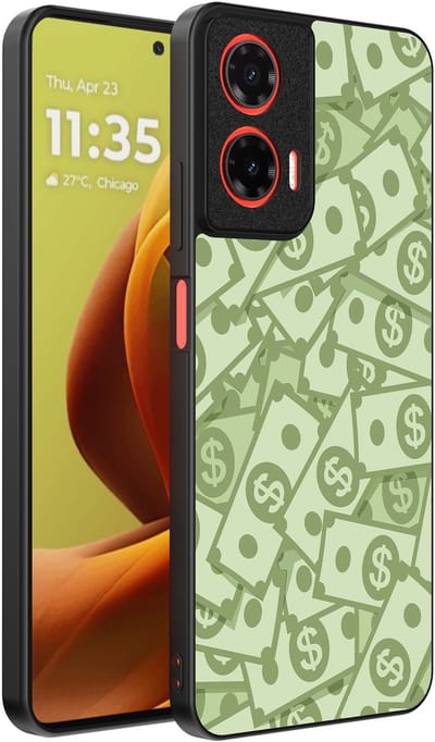 Smartphonica Telefoonhoesje Geschikt voor Motorola Moto G85 / Motorola Edge 50 Fusion met Geld Opdruk - TPU Backcover Case With Money Design geschikt voor Motorola Edge 50 Fusion;Motorola Moto G85