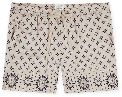 Schiesser Broek kort ikatpatroon grijs jaspé - Mix+ Relax XL
