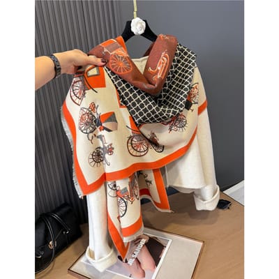 Poncho Sjaal Pashmina Kasjmier Sjaal Voor Vrouwen Dikke Warme Winter Deken Vrouwelijke Luxe Kwaliteit Sjaal Wikkel Bufanda brown