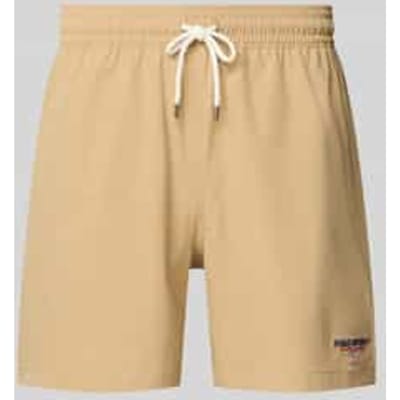 Zwemshorts met labelstiksel