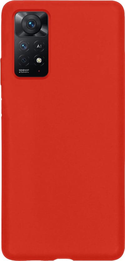 Hoes - Geschikt voor Xiaomi Redmi Note 11 - Sterk & Shockproof - Hoesje Cover - Siliconen Case - Rood
