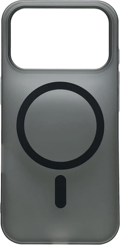 Casemania Hoesje Geschikt voor Apple iPhone 17 Pro - Zwart - Frosted Matte Hardcase Geschikt voor MagSafe - Slim Fit Anti-Fingerprint Back Cover - Draadloos Oplaadbare Telefoonhoesje