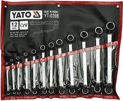 YATO Professionele Bovenfreesbitset 15-delig – YT-68002 – Houtfreesjes 8mm Schacht – Hardmetaal Wolframcarbide (YG6X) met Glijlagers