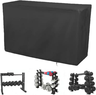 Halterrek Cover - Gewichtsrekhoes - Apparatuur Beschermen - Waterdichte Coating - 53x685x25cm - Zilver