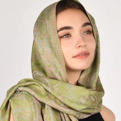 Châle Pashmina de Luxe Automne Cachemire Dame Enveloppant Écharpes Chaudes d'Hiver Design Imprimé Foulard Féminin Écharpe Étoles Coton beige