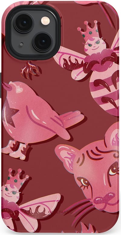 Casetastic Hoesje Geschikt voor Apple iPhone 13 Magsafe - Stijlvolle Beschermende Duo-layer Case - Luxe dieren