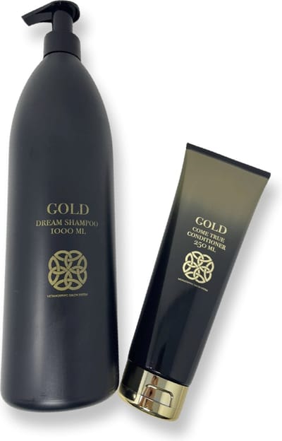GOLD DREAM SHAMPOO 1000 ML & GOLD COME TRUE CONDITIONER 250 ML