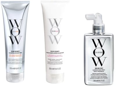 Color Wow Trio Color Security Shampoo + Color Security Conditioner Normal to Thick Hair 250ml + Dream Coat Supernatural Spray 200ml | Extra voordelig