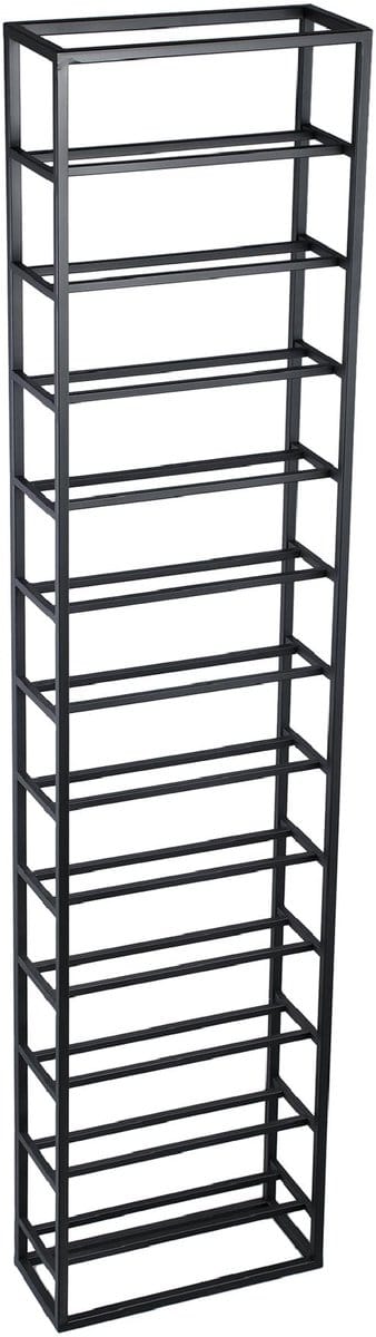 PTMD - Wijnrek Kentyn - Zwart - 35x15x155cm
