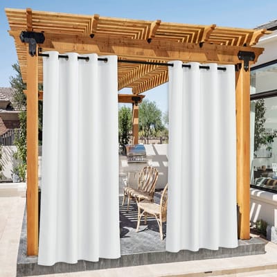 Dailygoods- Buitengordijnen Waterdicht - Buiten Gordijnen voor Terrassen - Buiten Gordijnen voor Balkons - Buiten Gordijnen voor Tuinen - 140B x 213H cm - Hoogwaardig Materiaal - Tuingordijnen