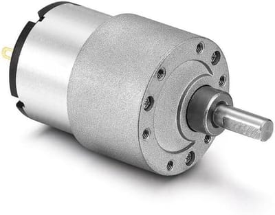 Gelijkstroom Motor - Aandrijfmotor Transmissie - Doe-het-zelf Projecten - Volledig Metalen Behuizing - 33 mm Diameter - Metaal