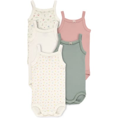 Petit Bateau  Kinder bodies 5 BODIES A BRETELLES ADELE
