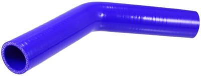 Dailygoods- Koppelstuk Universeel 32mm - Silicone Slang - 45 Graden Bocht - Blauw - Lange Levensduur - Verbeterde Stroming - Siliconenslang