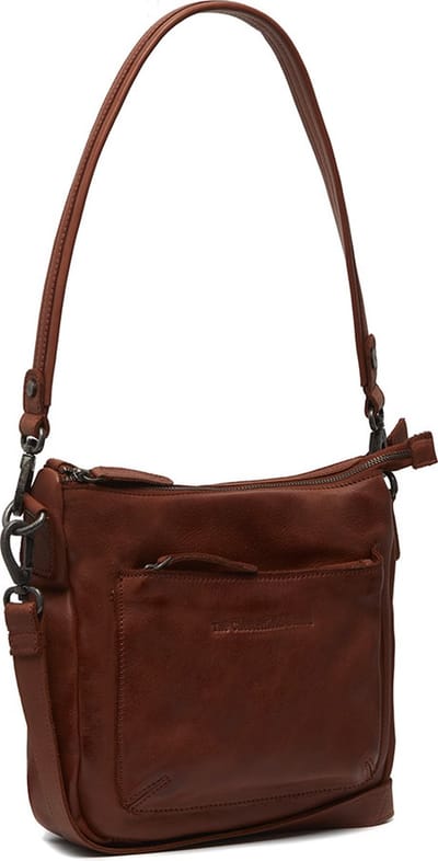 Chesterfield Caroline Antique Washes Waxed Pull Up Schoudertas - Cognac