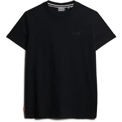 Superdry Organic Cotton Essential Logo T-shirt Zwart Grootte: Xxl