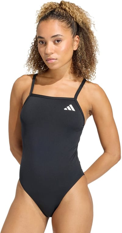 Adidas Performance Zwempak Met V-Rug En Dunne Bandjes - Dames - Zwart