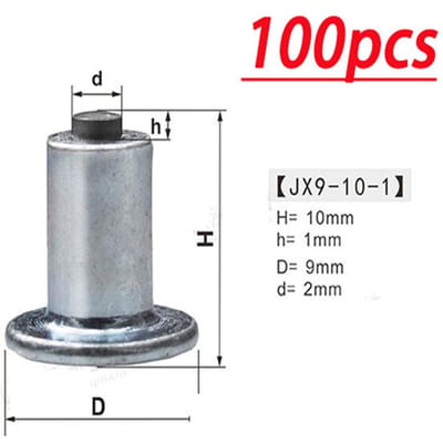 100 STKS 9mm Auto Motorbanden Studs Schroeven Spikes Winter Sneeuwband Duurzaam gray