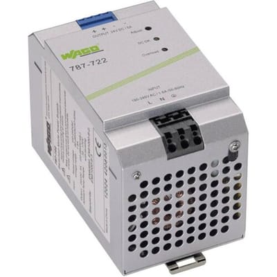WAGO 787-722 DIN-rail netvoeding 24 V/DC 5 A 120 W Aantal uitgangen:1 x Inhoud 1 stuk(s)