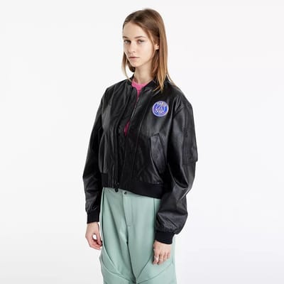 Nike Paris Saint-Germain X Jordan Bomberjack - Jas - Maat M - Zwart Paars - Paris Saint-Germain - Lifestyle - Dames Jas voor Vrouwen