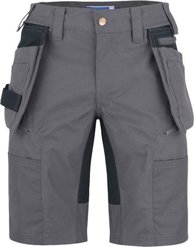ProJob 3521 STRETCHSHORT MET AFNEEMBARE SPIJKERZAKKEN 643521 - Zwart - C50