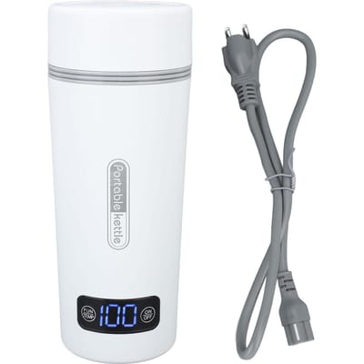 350ml Reis Elektrische Waterkoker 4 Temperatuurinstellingen RVS Verwarmingsmok Draagbaar Verwarmd L