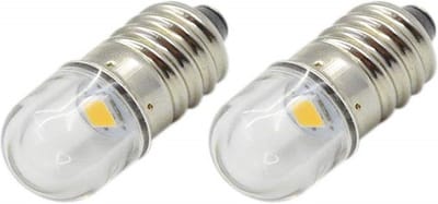 E10 LED lamp - 6V - Warm wit