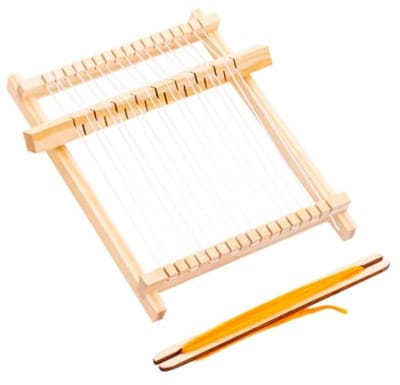 longziming -Weefgetouwset – Houten Breimachine voor Kinderen – DIY Weefgetouw Speelgoed voor Creatief Handwerk – Leerzaam en Veilig – Stimuleert Geduld en Breivaardigheden – voor kinderen, volwassenen en beginners